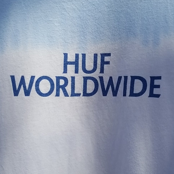 Huf Worldwide Blue Ombre Tie Dye Shirt - Picture 2 of 7